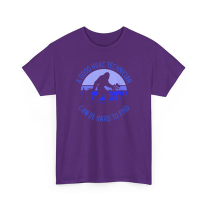Purple t-shirt with blue graphic and text on a white background